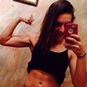 Teen muscle girl Fitness girl Victoria